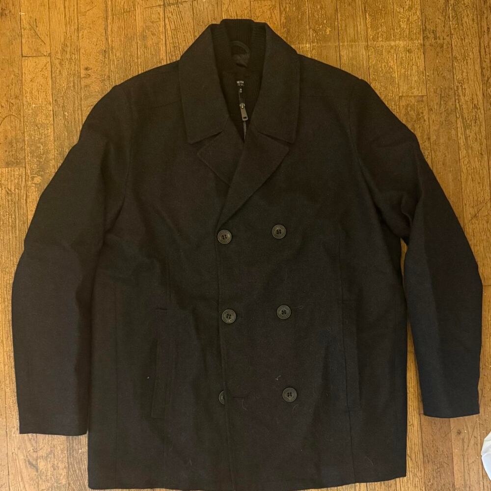 Kenneth cole black wool pea